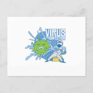 Cartão Postal Desinfecção de vírus