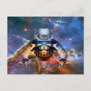 Cartão Postal Desintegração Astronauta