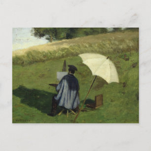 Cartão Postal Desire Dubois Painting in the Open Air, c.1852