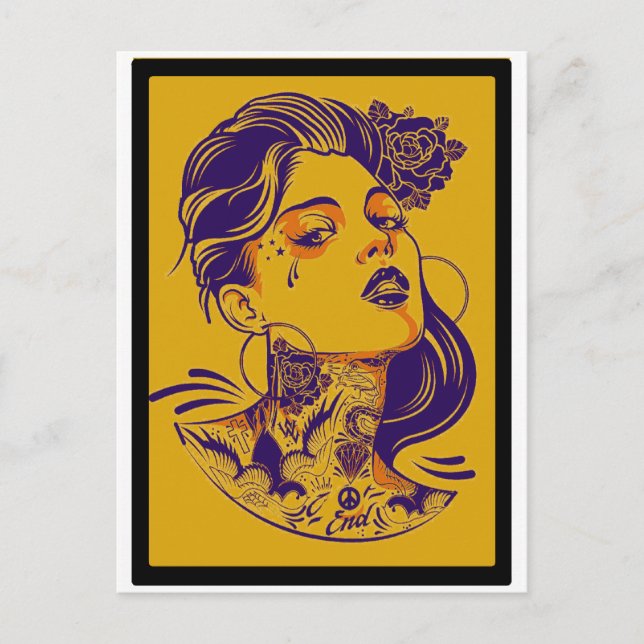 CARTÃO POSTAL DESLIGADO À MULHER (Frente)