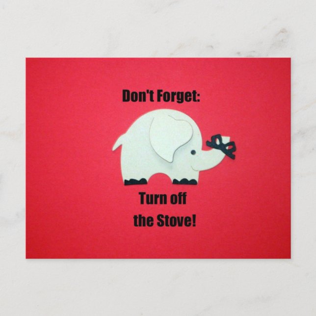 Cartão Postal Desligue o fogão! (Frente)