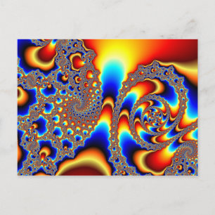 Cartão Postal Deslizando - Arte Fractal