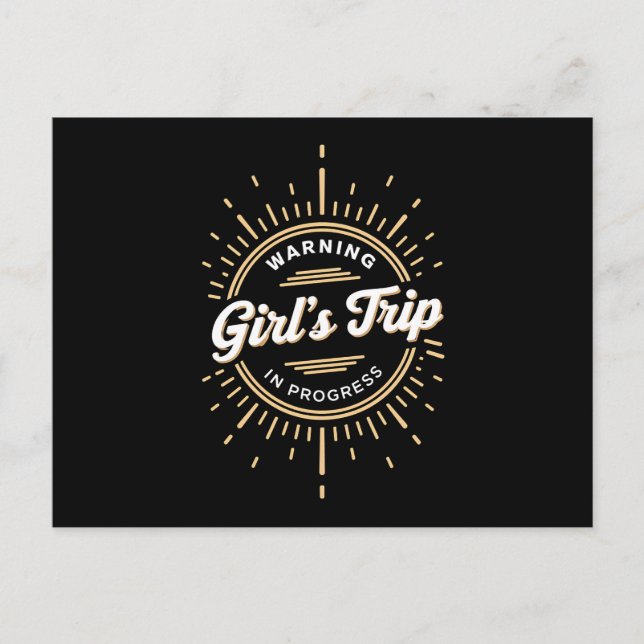 Cartão Postal Deslocação de Meninas em Andamento Férias de Verão (Frente)