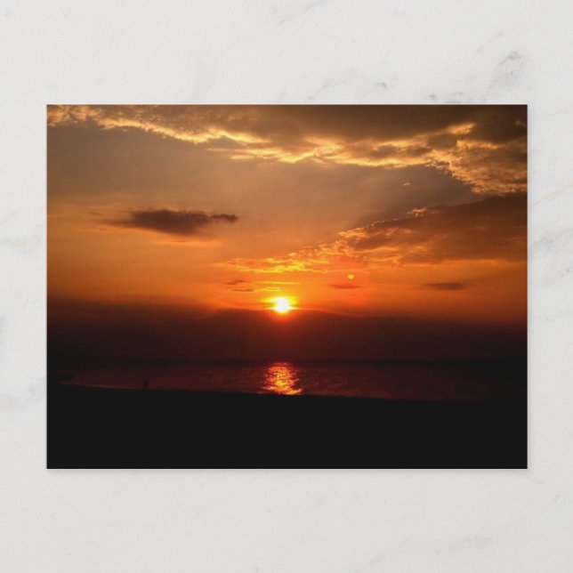 Cartão Postal Despertar alaranjado (Frente)