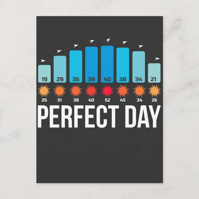 Cartão Postal Desportivo do Surfe no Dia da Praia Perfeito (Frente)