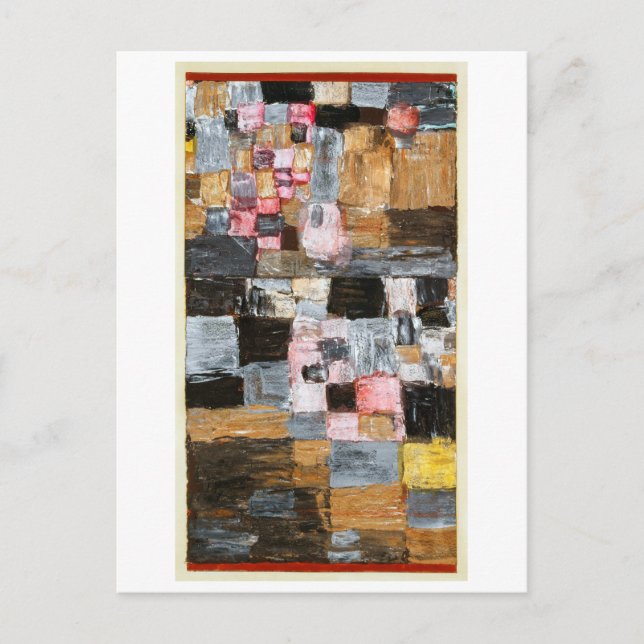 Cartão Postal Destaque de uma Cidade | Paul Klee | (Frente)