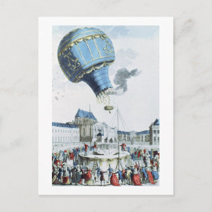 Cartão Postal Destaque do balão de ar quente dos irmãos Montgo
