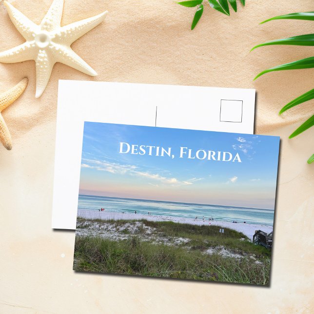 Cartão Postal Destin Florida - Belo Sunset Beach Photoshop (Criador carregado)