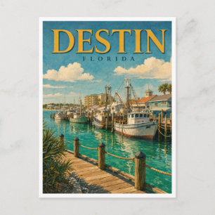 Cartão Postal Destin Flórida Destin Harbor GeoSaga