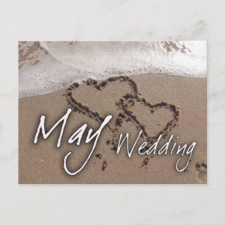 Cartão Postal Destino de Casamento de Maio na Praia....... - Per