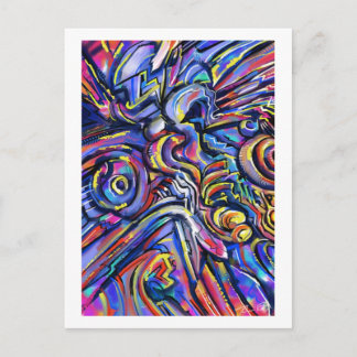 Cartão Postal Destino do seu destino. Cartaz de arte digital