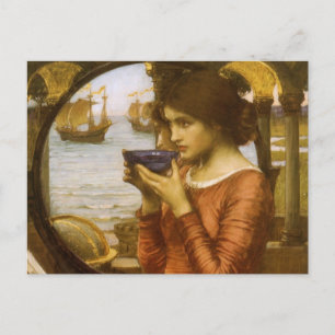 Cartão Postal Destino por John William Waterhouse