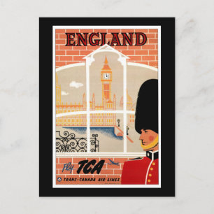 Cartão Postal Destino: Poster de viagens Inglaterra