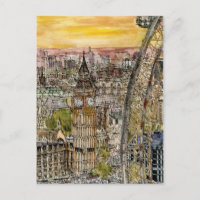 Destinos | Watercolor Big Ben & London Eye