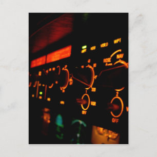 Cartão Postal Detalhe 5 da Airbus Cockpit