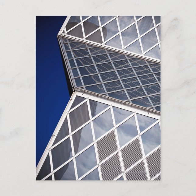 Cartão Postal Detalhe arquitetônico abstrato de Seattle (Frente)