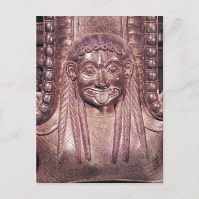 Cartão Postal Detalhe da alça de gorgona de um cratera (Frente)