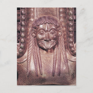 Cartão Postal Detalhe da alça de gorgona de um cratera