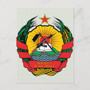 Cartão Postal Detalhe da Casaco de Armas de Moçambique