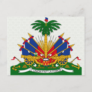 Cartão Postal Detalhe da Casaco de Armas do Haiti