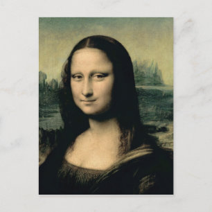 Cartão Postal Detalhe da Mona Lisa, c.1503-6