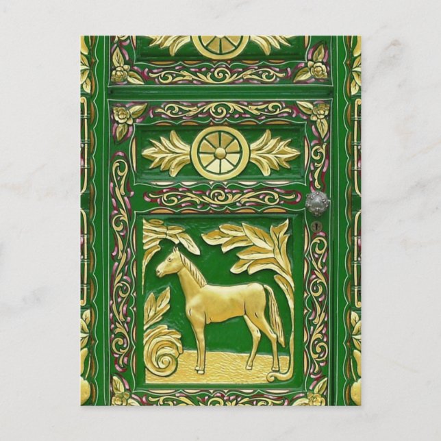 Cartão Postal Detalhe da porta cigana (Frente)