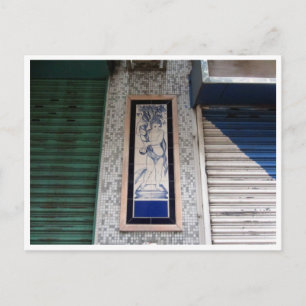 Cartão Postal detalhe da rua macau