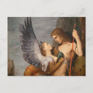 Cartão Postal Detalhe de Édipo e Esfinge de Gustave Moreau