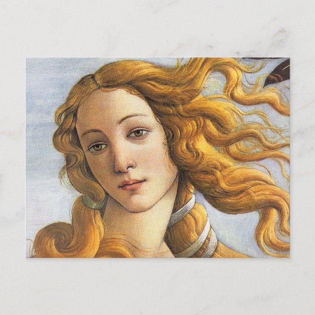 Cartão Postal Detalhe de Vênus, Botticelli (Frente)