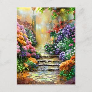 Cartão Postal Detalhe Fantástico de Resolução 8k Afremov