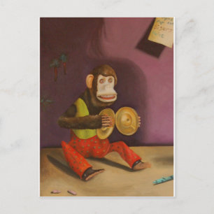 Cartão Postal detalhe malvado de criança (macaco)