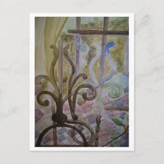 Cartão Postal Detalhes da janela Filas