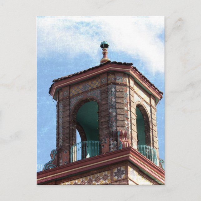 Cartão Postal Detalhes do edifício Plaza (Frente)