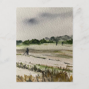 Cartão Postal Detecção De Metais Nos Campos