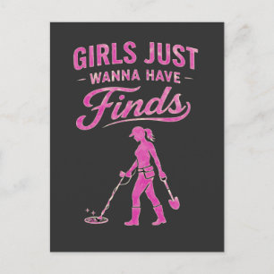 Cartão Postal Detecção de Metal Pink Lady