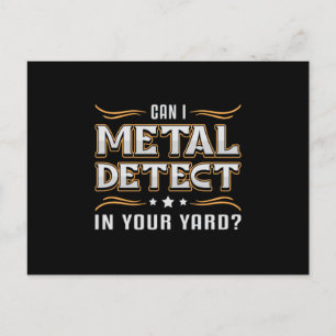 Cartão Postal Detector Detector de Metal Detectando Ideia de Pre
