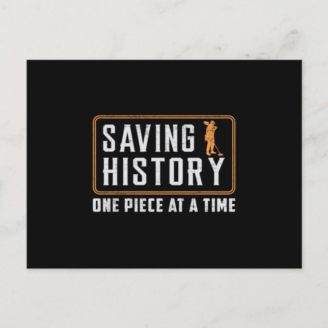 Cartão Postal Detector Detector de Metal Detectando Ideia de Pre (Frente)