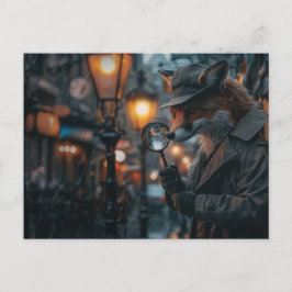 Cartão Postal Detector Sly Fox numa definição de noir