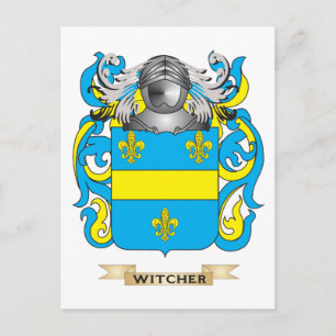 Cartão Postal Detenção Familiar de Witcher (Casaco de Armas)