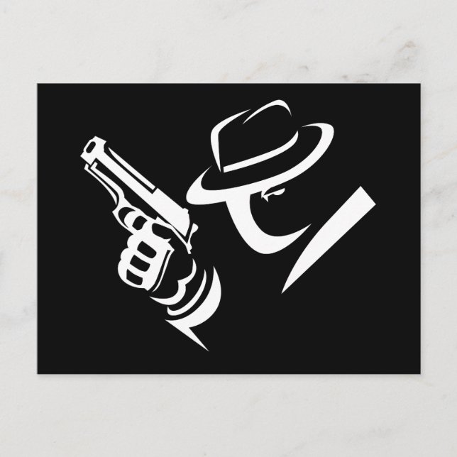 Cartão Postal Detetive Mobster Postcard 2 (Frente)
