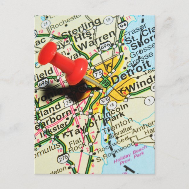 Cartão Postal Detroit (Frente)