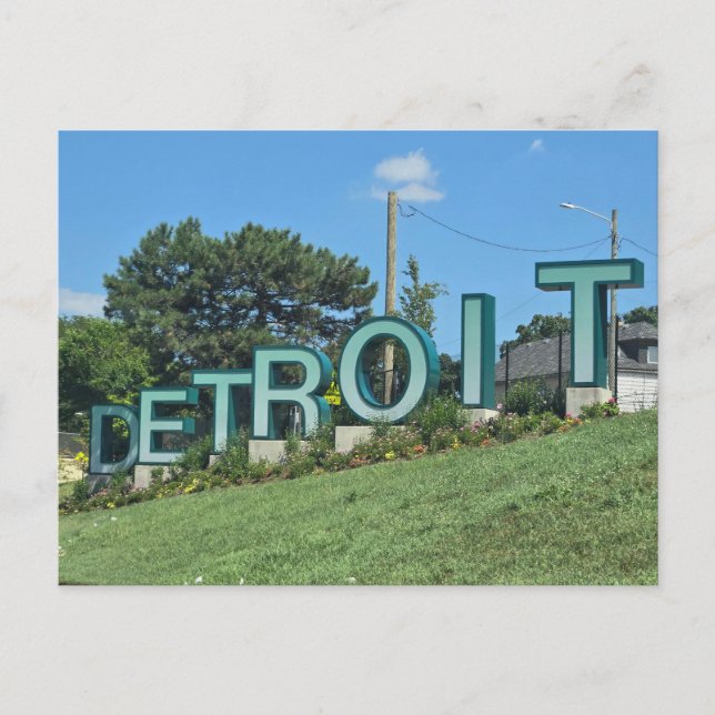 Cartão Postal Detroit (Frente)