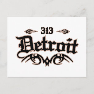 Cartão Postal Detroit 313