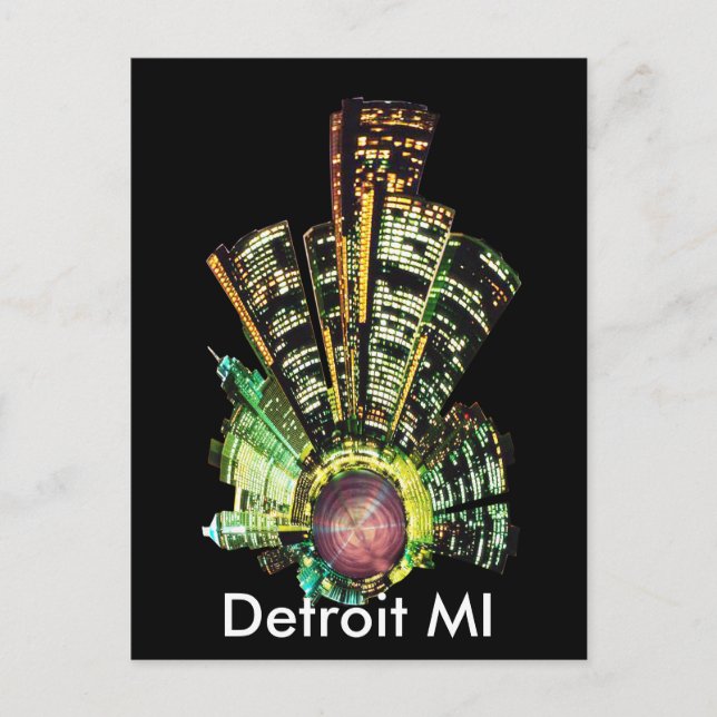 CARTÃO POSTAL DETROIT MINI PLANET (Frente)