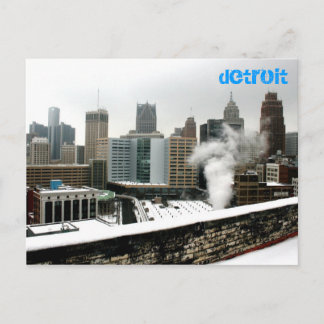 Cartão Postal Detroit no inverno