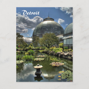 Cartão Postal Detroit - Placa de Posto Belle Isle