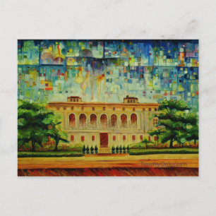 Cartão Postal Detroit Public Library Rendition - Cartão-postal