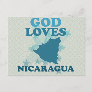 Cartão Postal Deus ama Nicarágua