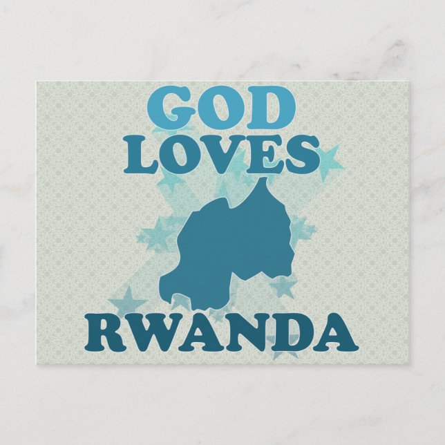 Cartão Postal Deus ama Ruanda (Frente)