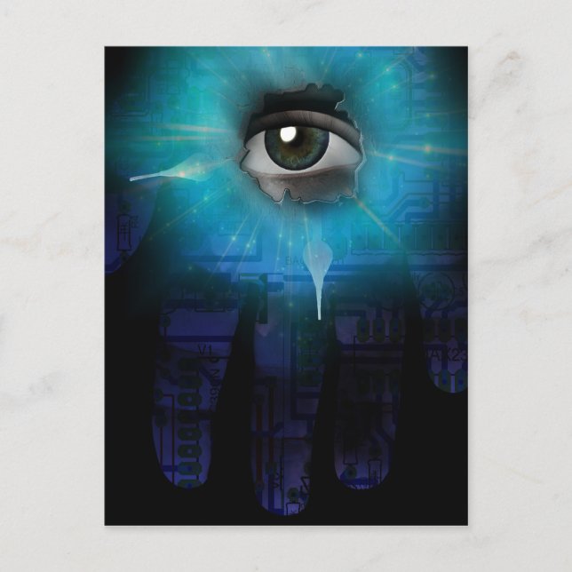 Cartão Postal Deus das Máquinas (Frente)